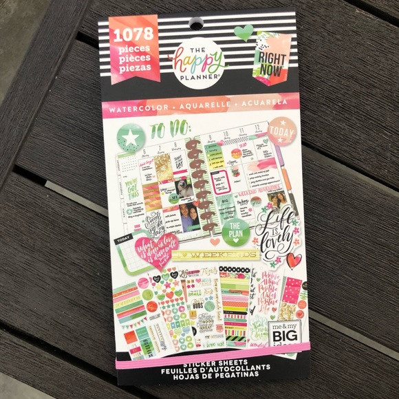 THE HAPPY PLANNER Watercolor Inspired Stickers - Picture 1 of 2
